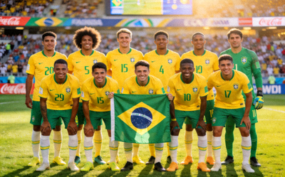 巴西国家足球队全体队员合影